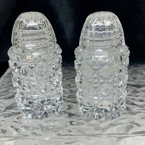 Crystal Salt and Pepper Shakers